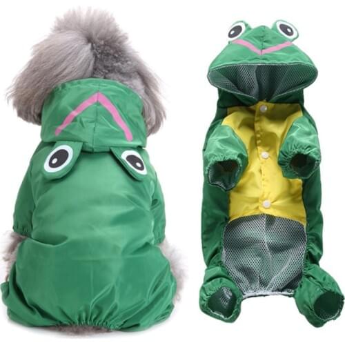 Pets Raincoat Pet Cute Dog Waterproof Clothes Jacket for Small Large Dog Raincoat Clothing Puppy Coats Summer Products