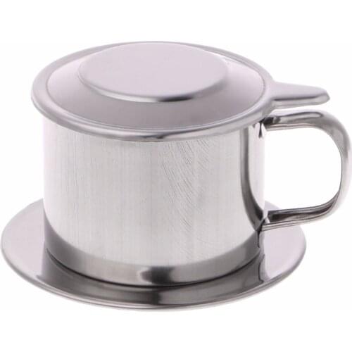 Vietnamese Coffee Filter Stainless Steel Maker Pot Infuse Cup Serving Delicious Household Coffee Accessories S/L F20
