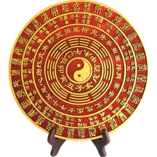 Taoist geomantic ornaments, Taoist magic tools, Tianshi five thunder talisman disc, Taiji eight diagrams diagram, Tiangang map