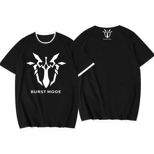 Game Honkai Impact 3 t-shirt black white t shirt plus size tops tees summer tops mens short sleeve tshirt boys clothes