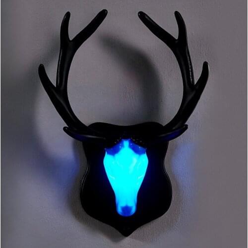 Kobuc Creative Decor TV Background Light Wall Surface Mounted Nordic 8 Types Deer Antler Wall Light LED Night Lights Bar Aisle