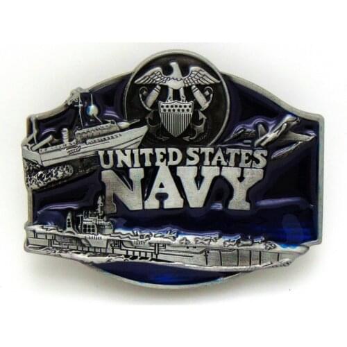 Western cowboy belt buckle NAVY mens belt accessories zinc alloy oil drop for 4.0 cm belt