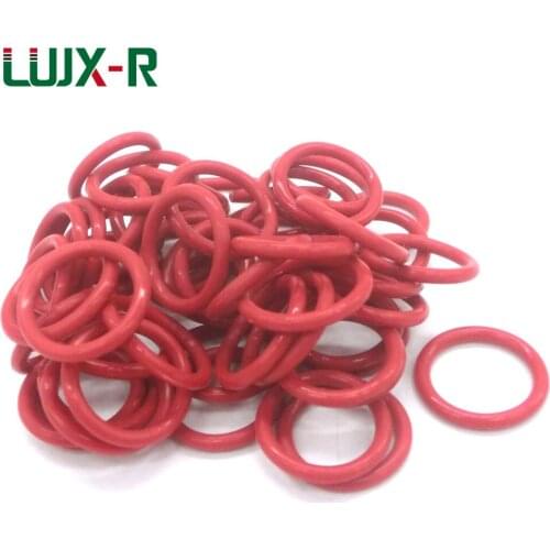 LUJX-R 3.5mm O Ring Seal Red VMQ O-Ring Silicon Washer OD95/115/120/130/145/150mm "O" Type Ring Seal Silicone Gasket O-ring Seal