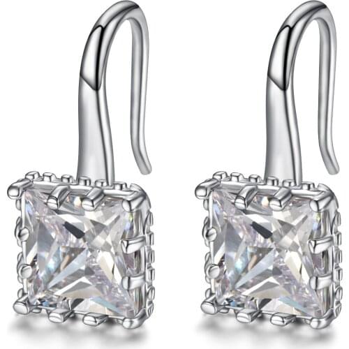 Fashionable Temperament Woman Earhook Earrings Female CZ Earrings Jewelry Gifts for Womens Stud Earrings