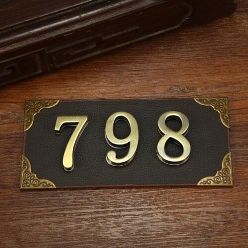 Number Modern Plaque Number House Hotel Door Address Digits Sticker Plate Sign 0-9