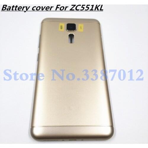 Original Rear Housing For ASUS Zenfone 3 Laser ZC551KL Z01BD Back Cover Battery Door With Side Button + Camera Lens