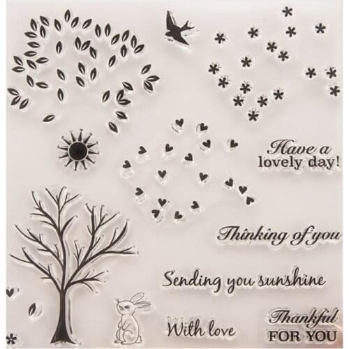 Transparent Stamp Silicone Seal Sheet Decor For DIY Scrapbook Craft Card Album