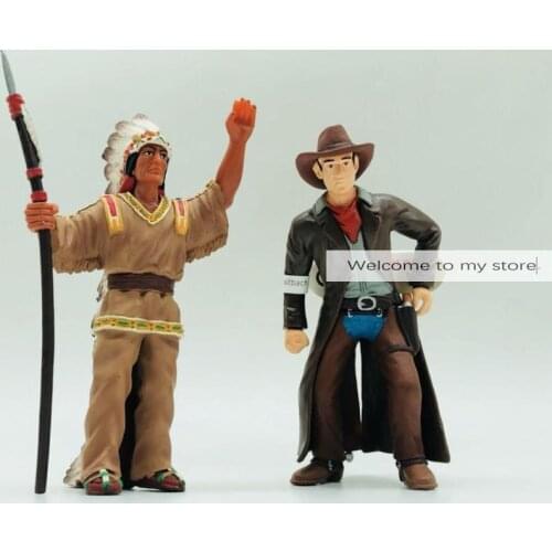 Pvc figure model toy 1/18 cowboy