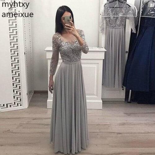 Luxury Long Sleeve Evening Dress 2020 Customize Crystal Appliques Lace Sexy Ruched Pearls Formal Robe De Soiree Plus Size Prom