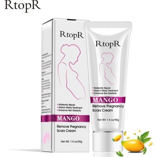 RtopR Mango Remove Pregnancy Scars Acne Cream Stretch Marks Treatment Maternity Repair Anti-Aging Skin Firming Body Creams