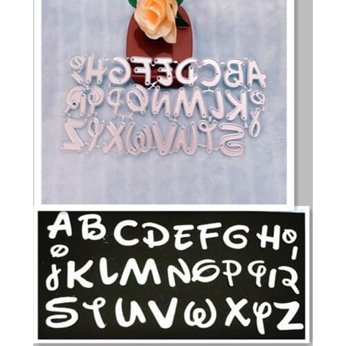 Alphabet Letter Number Cutting Dies for Mickey minne card Stencils for DIY Scrapbooking-photo album Decorative Paper Cards