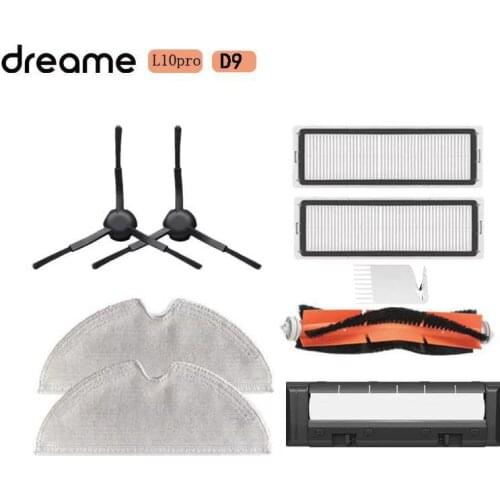 Main Side Brush Brush Cover Mop Cloths HEPA Filter Spare Part For Dreame D9 L10 Pro Robot Vacuum Cleaner Replaceble Accessories