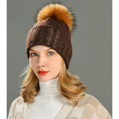 Winter Knitted Hat Women Warm Outdoor Durable Comfortable Fashion Casual Beanie Hat