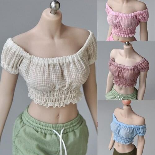 1/6 Short Sleeve Clothes Model Fit 12" Female Ph TBLeague Figure Body Dolls