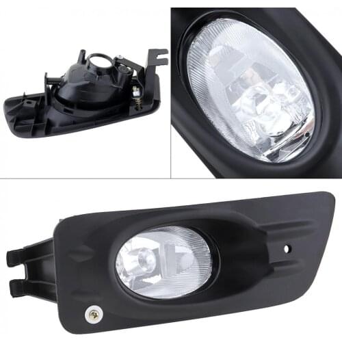 1 pcs Housing Clear Lens Car Left Side Front Bumper Fog Lamps for Honda Accord 2006-2007 4dr Sedan