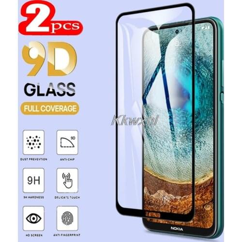 2PCS For Nokia X10 X20 Screen Protector Full Glue Tempered Glass Protective Cover Film On TA-1350, TA-1332 TA-1341, TA-1344