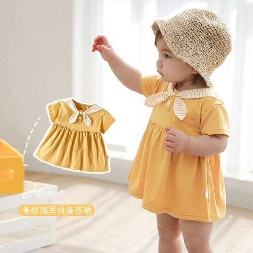 2021 New Sweet Baby Princess Dress for Girls Yelllow Bowtie Kid Girls Dress Children Party Clothes Butterfly Costume Clothing