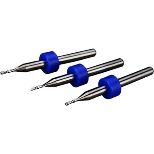 3pcs/lot 3.175mm High Precision Alloy CNC Cutting Bits 1.0mm 2.0mm IC Router Machine Dedicated Chip Grinding use