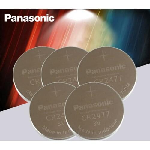 5PCS/LOT Genuine Panasonic CR2477 3V CR 2477 High Performance High Temperature Resistant Button Coin Battery Cell Batteries