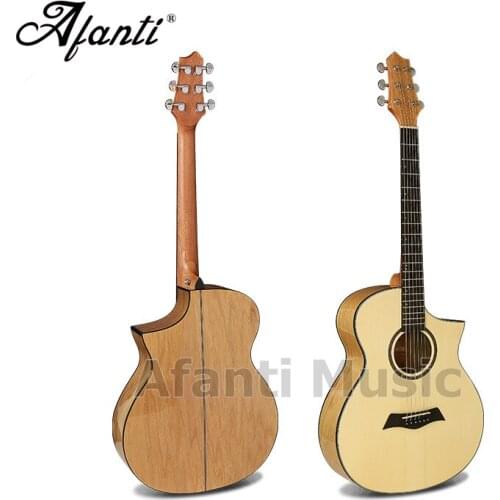 Afanti Music 40 inch Spruce top / Catalpa Back & Sides Acoustic guitar (WY-037)