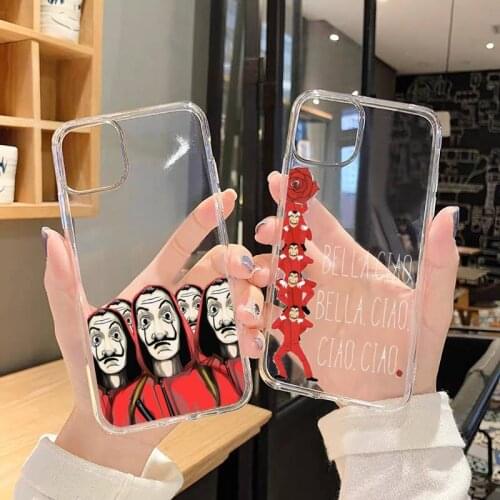 Spain TV Money Heist House Paper Phone Case Transparent soft For iphone 5 5s 5c se 6 6s 7 8 11 12 plus mini x xs xr pro max