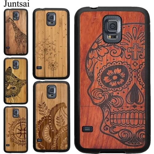 Natural Bamboo Wood Animal Print Soft Case For Samsung A21S A20e A51 A71 A50 A70 A40 For Galaxy S20 Plus S9 S10 Note 20 Ultra