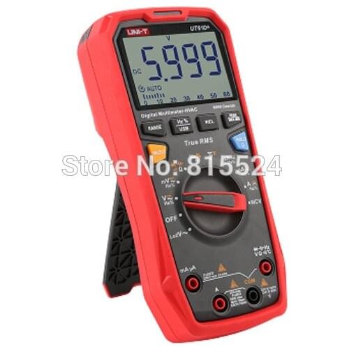 UNI-T UT61D+ Digital Multimeter Professional Tester Unit True RMS Auto Range DC AC 1000V Peak Hold Capacitance Test 60mF Meter