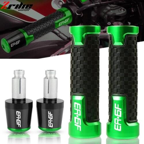 For KAWASAKI ER6F ER6 F ER6N E R6N 2009-2016 2010 2011 2012 Motorcycle Accessories 7/8" 22MM Handlebar Hand Grips Handle Bar End