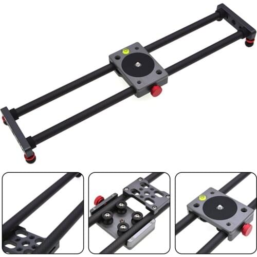 Hot Sale 15.7Inch Carbon Fiber Camera Slider Track with 4 Roller Bearing for Video Movie Making