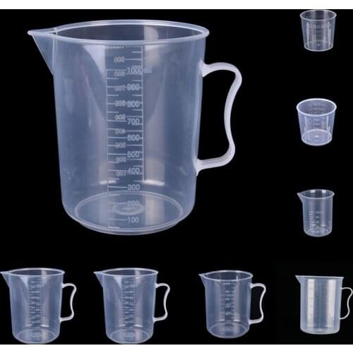 Measure Jug Pour Spout Surface Kitchen Laboratory Measuring Cup Scale Transparent Cooking Tool 20/30/50/300/500/1000ML #1025
