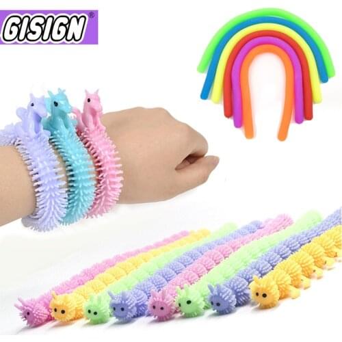 Mini Noodle Stretch String TPR Rope toys AntiStress hand fidget toys pack Unicorn Squish Sensory Autism Vent for kid Toys