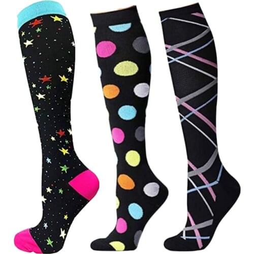 Men Women Compression Socks Nylon For Varicose Veins Better Blood Circulation Medical Nursing Stockings Best Gift For All Sports