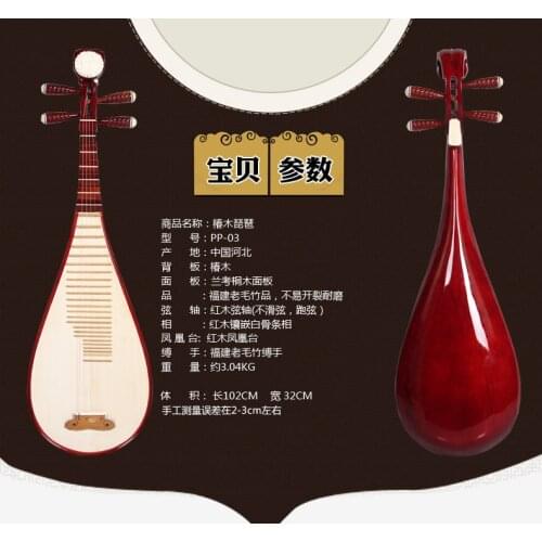 Pipa lute chinese traditional instrument lute KSG pipa 4-stringed Chinese lute solidwood liu qin free shipping hardwood pi-pa
