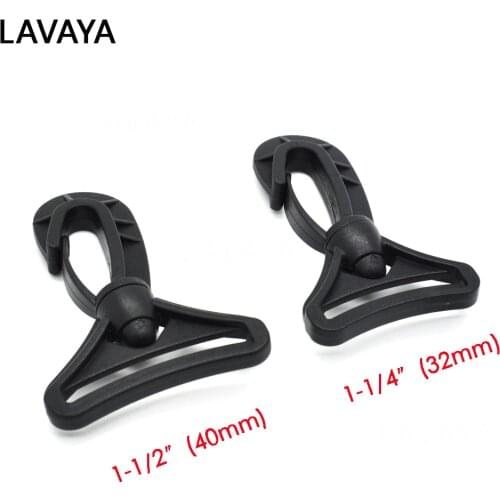 1pcs Plastic Swivel Snap Hooks 32mm 40mm Webbing for Bag Belts Straps Keychain Clasp Backpack Accessories