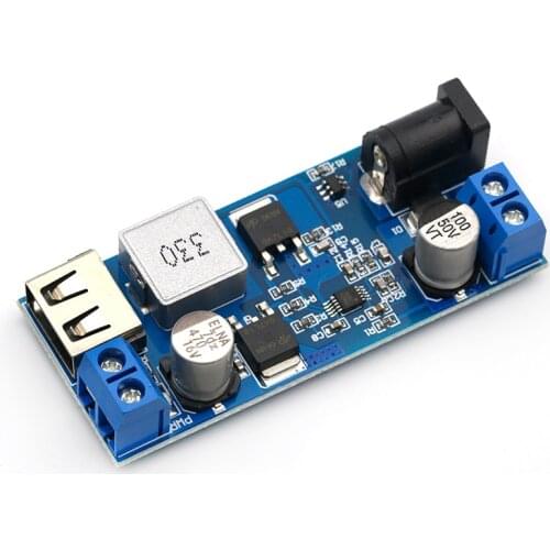 DC-DC 24V/12V To 5V 5A Step Down Power Supply Buck Converter Replace LM2596S Adjustable USB Step-down Charging Module For Phone