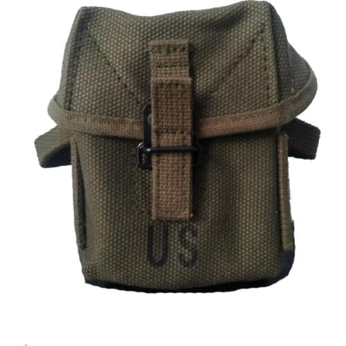M1956 Short 20rd Pouch Replica WW2 U.S. Army Vietnam Men PouchBag Hard Pouch Universal Canvas Ammo Magazine Pouch Tactical Bag