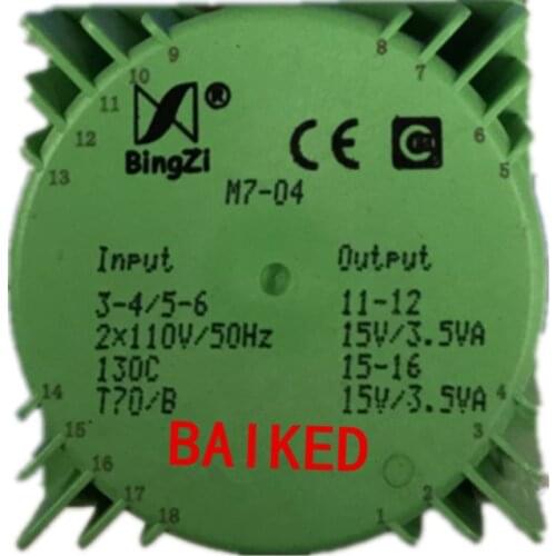 T70/B BingZi M7-04 Transformer220V Double Output15V 3.5VA 7VA Green Rubiks Cube Welding Type Power Transformers