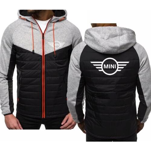 Fashion Mens Hoodie Mini Car Logo Printing Spring Autumn Casual Mens Sweatshirt Pure Cotton Hirt High Quality Mens Jacket