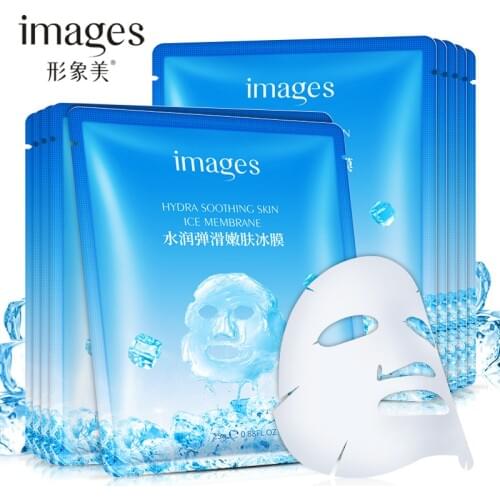 5pcs/lot Images Moisturizing Ice Facial Mask Nourishing Brighten Tone Long Lasting Oil-Control Beauty Face Mask Skin Care
