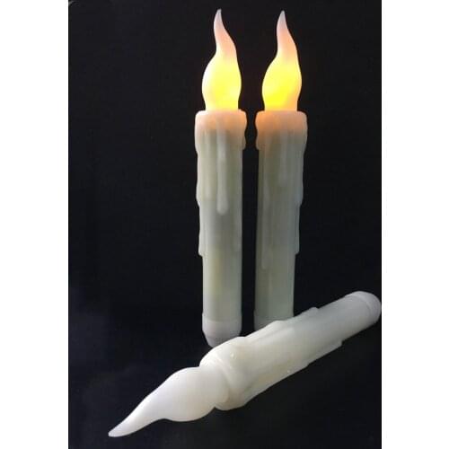 240pcs Flameless Led Taper Candle Flickering Battery operate Dip wax Candlestick Wedding Xmas Home table party w/Timer Function
