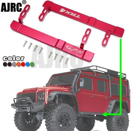 2 piece aluminum side metal cleat pedal for TRAXXAS Trx-4 Defender Bronco TRX4 1/10 scale RC crawler upgraded parts
