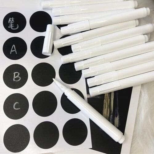 1Pcs White Liquid Chalk Pen Marker Glass Windows Blackboard Stickers Liquid Ink Pen Used On Chalkboard Window White Pen