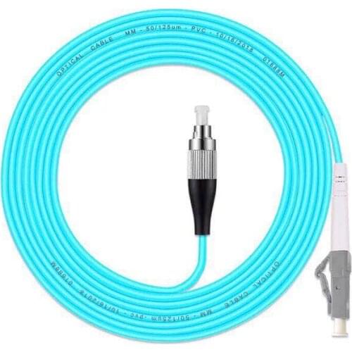 Free Shipping 5PCS/lot FC/UPC -LC/UPC OM3 Fiber Optic Patch Cord 10G 50/125 Fiber Cable Multimode Simplex Optical Jumper1M 2M 5M