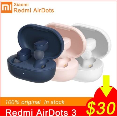 Xiaomi Redmi AirDots 3 Bluetooth 5.2 Mi True Wireless Earphones AptX Adaptive Stereo Bass Headset With Mic Handsfree Earbuds