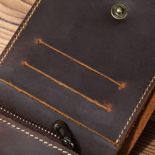 Business Bifold Wallet Mens Genuine Leather Credit ID Card Holder Case Purse Gift New M2EA