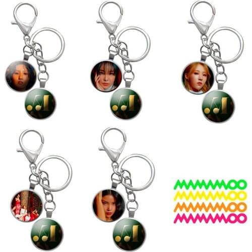 KPOP MAMAMOO New Album Travel Surrounding Metal Keychain Creative Boutique Fun Cute Fashion Bag All-match Decorative Accessories
