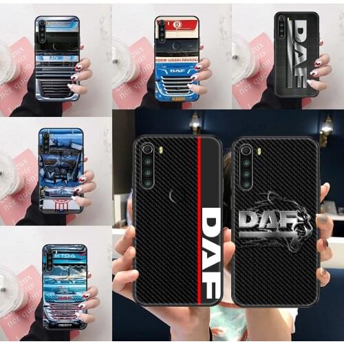 DAF Truck logo Phone Case For Xiaomi Redmi Note 7 8 9 10 7A 8T 9A 9T 9S 10S Pro black luxury cover tpu back trend cell cover