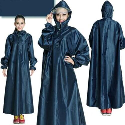 Long Cover Camping Suit Womens Raincoat Windbreaker Poncho Cover Gear Adult Size Rain Coat Capa Chuva Outdoor Rainwear B50