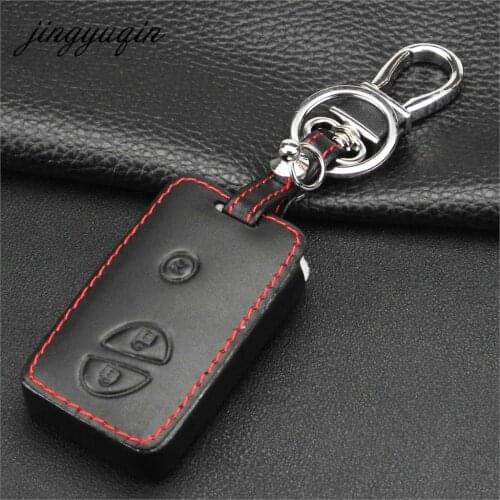 Jingyuqin Leather Car Key Cover For Lexus CT200H GX400 GX460 IS250 IS300C RX270 ES240 ES350 LS460 GS300 450h 460h Fob Case