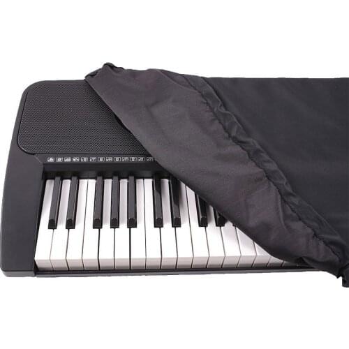 1pcs61/88 Key Electric Piano Keyboard Dustproof Waterproof Drawstring Protect Cover Stretchable Elastic Fabric Synthesizer Cover